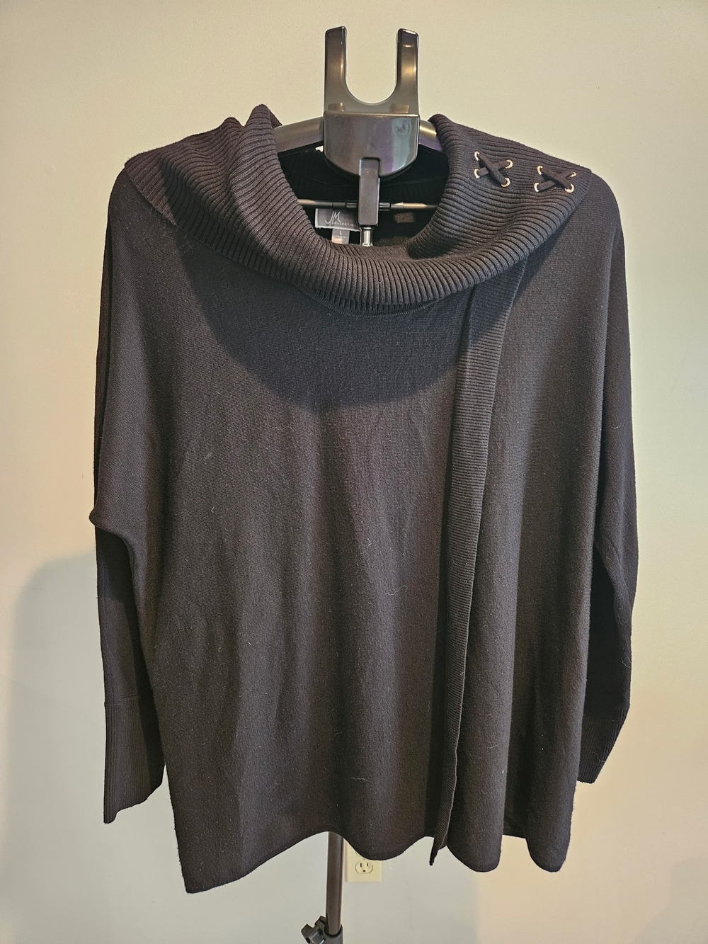 Women's Black Tunic Casual Sweater